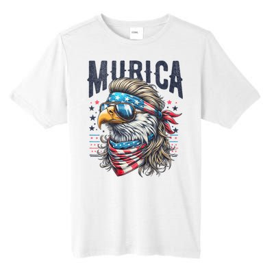 4th Of July Patriotic Funny Eagle July 4th Usa Murica Tall Fusion ChromaSoft Performance T-Shirt