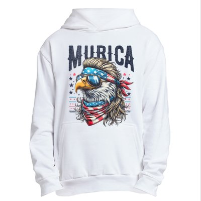 4th Of July Patriotic Funny Eagle July 4th Usa Murica Urban Pullover Hoodie