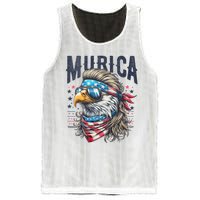 4th Of July Patriotic Funny Eagle July 4th Usa Murica Mesh Reversible Basketball Jersey Tank