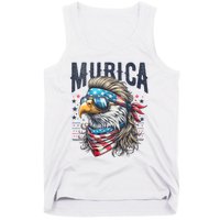 4th Of July Patriotic Funny Eagle July 4th Usa Murica Tank Top