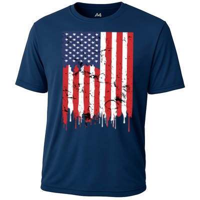 4th Of July American Flag Vintage Design Patriotic Performance Shirt
