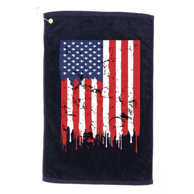 4th Of July American Flag Vintage Design Patriotic Golf Towel