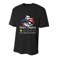 4th Of July Fords Theatre Awful Would Not Recommend Review Youth Performance Sprint T-Shirt