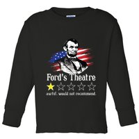 4th Of July Fords Theatre Awful Would Not Recommend Review Toddler Long Sleeve Shirt