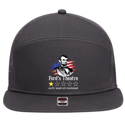 4th Of July Fords Theatre Awful Would Not Recommend Review 7 Panel Mesh Trucker Snapback Hat