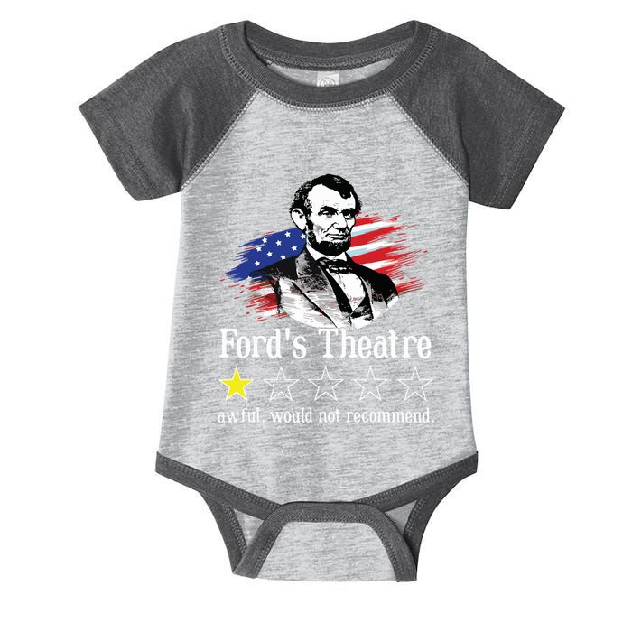 4th Of July Fords Theatre Awful Would Not Recommend Review Infant Baby Jersey Bodysuit