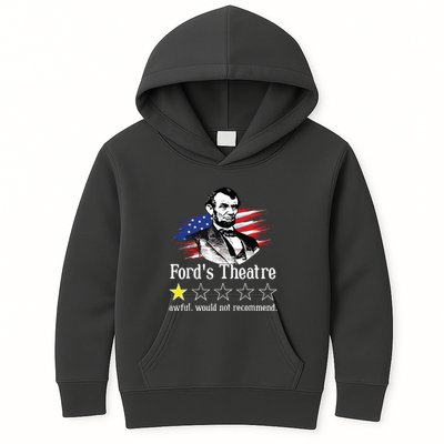 4th Of July Fords Theatre Awful Would Not Recommend Review Kids Hoodie