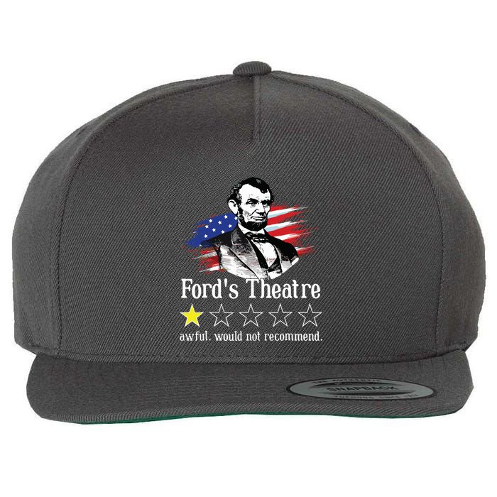 4th Of July Fords Theatre Awful Would Not Recommend Review Wool Snapback Cap