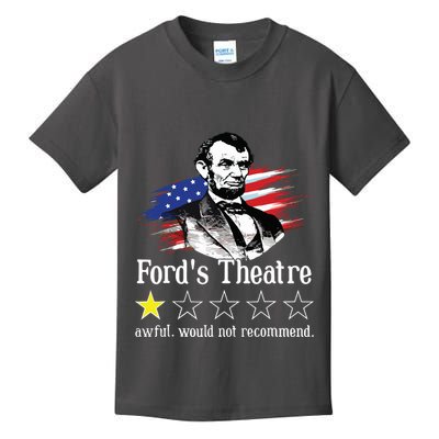 4th Of July Fords Theatre Awful Would Not Recommend Review Kids T-Shirt
