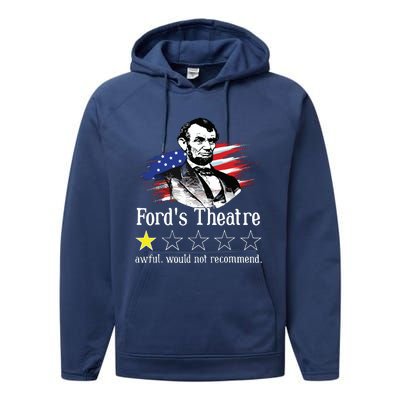 4th Of July Fords Theatre Awful Would Not Recommend Review Performance Fleece Hoodie