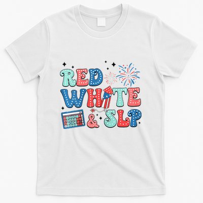4th Of July Speech Therapy Red White Slp Speech Pathology T-Shirt
