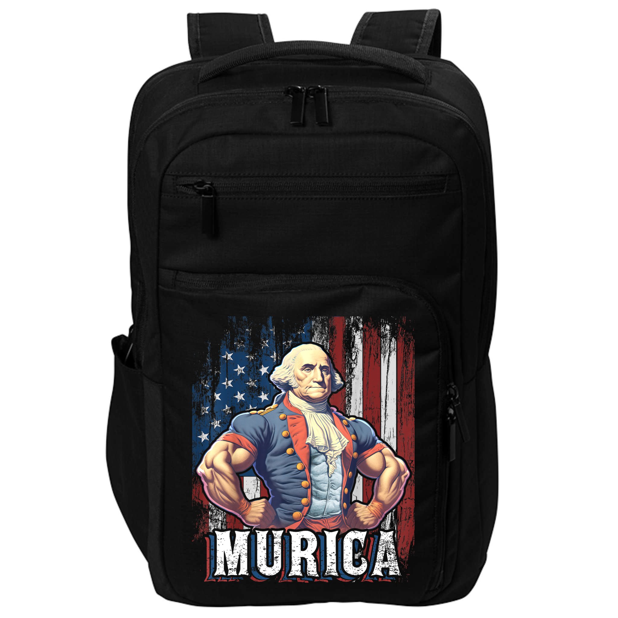 4th Of July Patriotic Funny George Washington July 4th Impact Tech Backpack