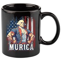 4th Of July Patriotic Funny George Washington July 4th 11oz C Handle Ceramic Mug