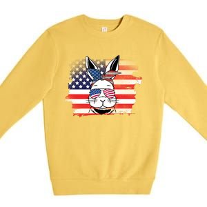 4th Of July Bunny, Funny Fourth Of July Graphic, Plus Size Shirt For Men Women Premium Crewneck Sweatshirt