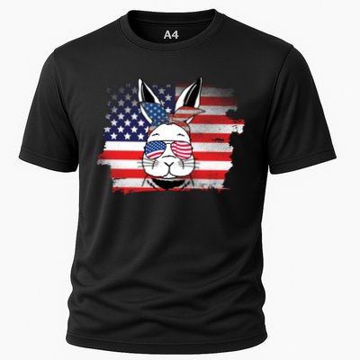 4th Of July Bunny, Funny Fourth Of July Graphic, Plus Size Shirt For Men Women Performance Shirt