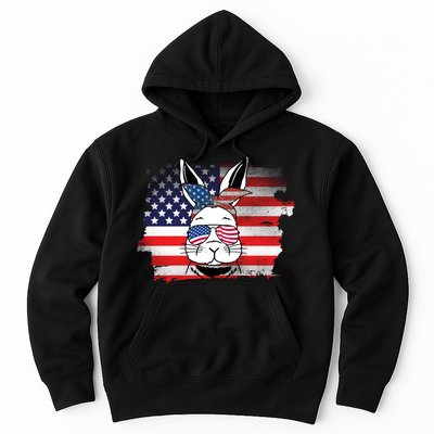 4th Of July Bunny, Funny Fourth Of July Graphic, Plus Size Shirt For Men Women Hoodie