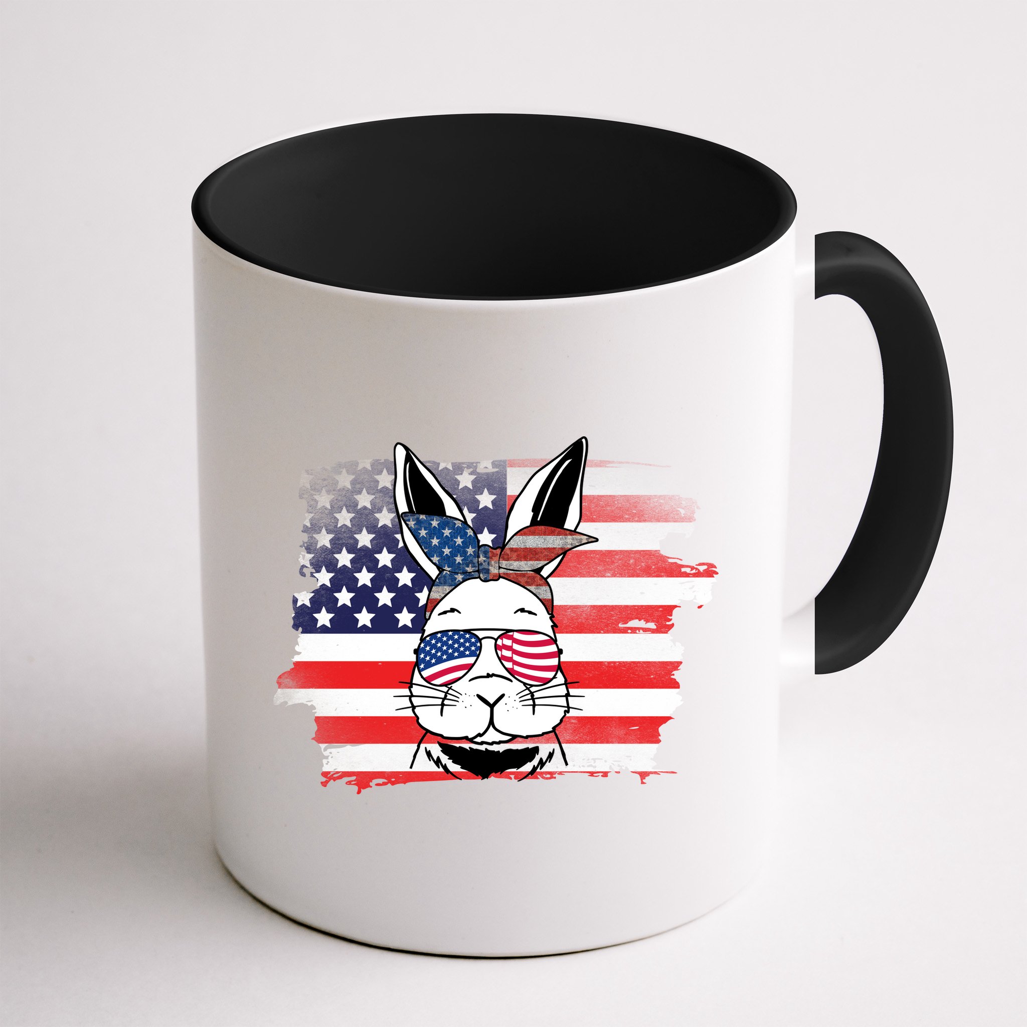 4th Of July Bunny, Funny Fourth Of July Graphic, Plus Size Shirt For Men Women Mug