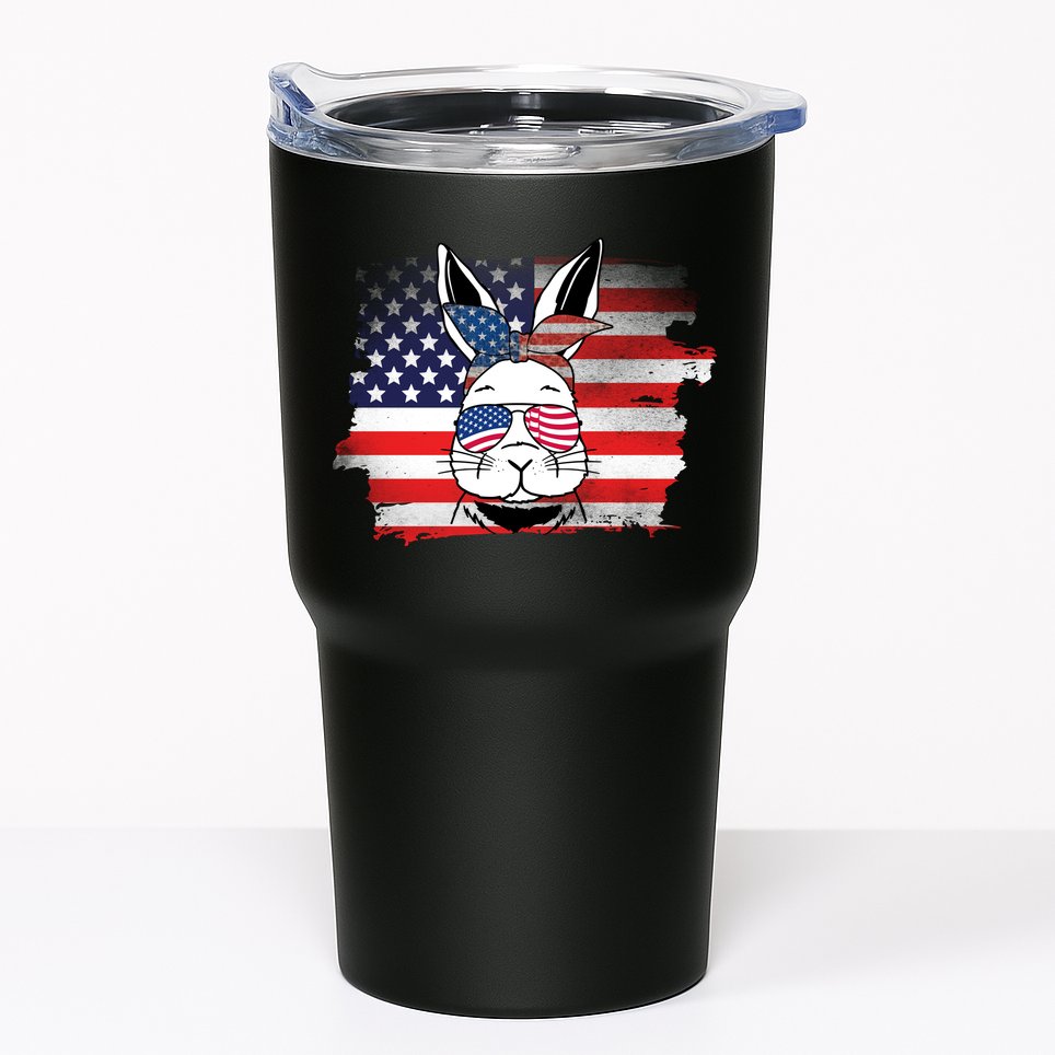 4th Of July Bunny, Funny Fourth Of July Graphic, Plus Size Shirt For Men Women Tumbler