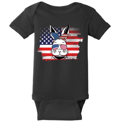 4th Of July Bunny, Funny Fourth Of July Graphic, Plus Size Shirt For Men Women Baby Bodysuit