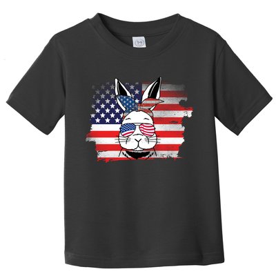 4th Of July Bunny, Funny Fourth Of July Graphic, Plus Size Shirt For Men Women Toddler T-Shirt