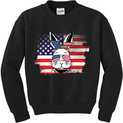 4th Of July Bunny, Funny Fourth Of July Graphic, Plus Size Shirt For Men Women Kids Sweatshirt