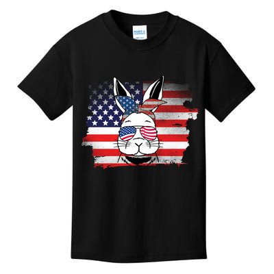 4th Of July Bunny, Funny Fourth Of July Graphic, Plus Size Shirt For Men Women Kids T-Shirt