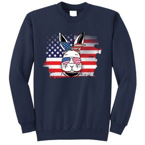 4th Of July Bunny, Funny Fourth Of July Graphic, Plus Size Shirt For Men Women Sweatshirt