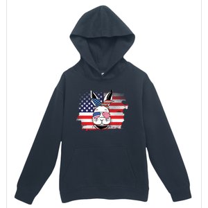 4th Of July Bunny, Funny Fourth Of July Graphic, Plus Size Shirt For Men Women Urban Pullover Hoodie