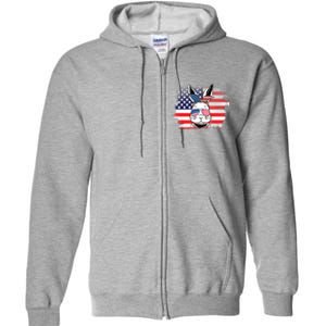 4th Of July Bunny, Funny Fourth Of July Graphic, Plus Size Shirt For Men Women Full Zip Hoodie