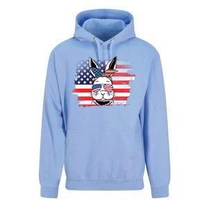 4th Of July Bunny, Funny Fourth Of July Graphic, Plus Size Shirt For Men Women Unisex Surf Hoodie