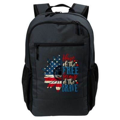 4th Of July Usa Flag Home Of The Free Because Of The Brave Gift Daily Commute Backpack