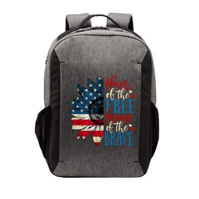 4th Of July Usa Flag Home Of The Free Because Of The Brave Gift Vector Backpack