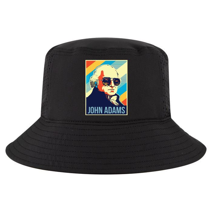 4th Of July John Adams President Retro Patriotic Cool Comfort Performance Bucket Hat