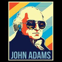 4th Of July John Adams President Retro Patriotic Cooling Performance Crew T-Shirt