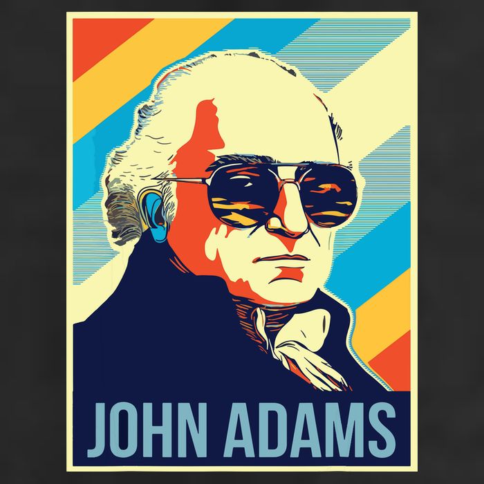 4th Of July John Adams President Retro Patriotic Adult Drive Performance Visor