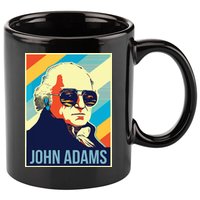 4th Of July John Adams President Retro Patriotic 11oz C Handle Ceramic Mug