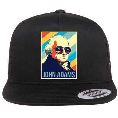 4th Of July John Adams President Retro Patriotic Flatbill Hat