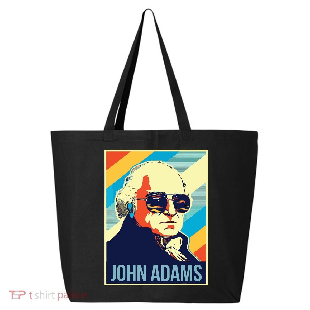 4th Of July John Adams President Retro Patriotic 25L Jumbo Tote