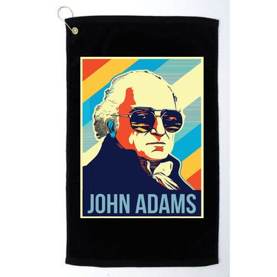 4th Of July John Adams President Retro Patriotic Golf Towel
