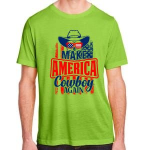 4th Of July Usa Flag Make America Cow Again Funny Gift Adult ChromaSoft Performance T-Shirt