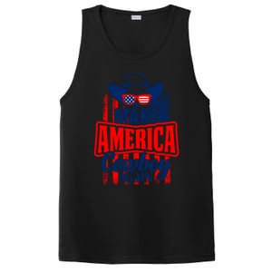 4th Of July Usa Flag Make America Cow Again Funny Gift PosiCharge Competitor Tank