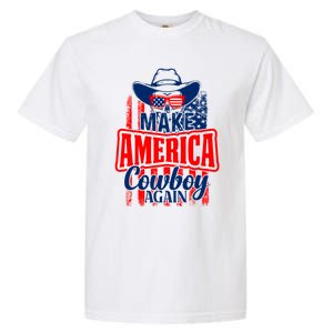 4th Of July Usa Flag Make America Cow Again Funny Gift Garment-Dyed Heavyweight T-Shirt