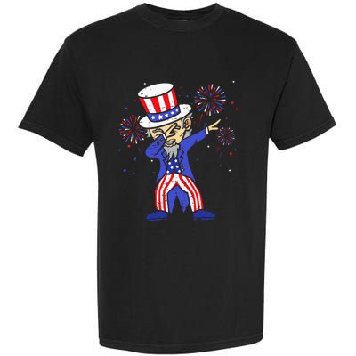 4th Of July S For Kids Funny Dabbing Uncle Sam Men Garment-Dyed Heavyweight T-Shirt