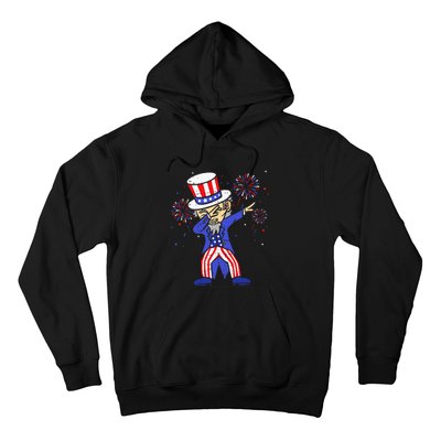 4th Of July S For Kids Funny Dabbing Uncle Sam Men Hoodie