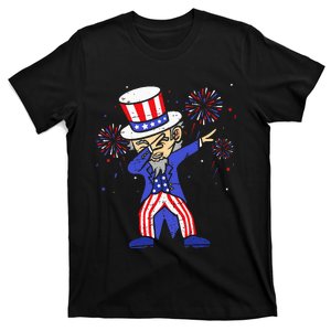 4th Of July S For Kids Funny Dabbing Uncle Sam Men T-Shirt