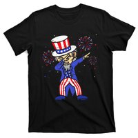 4th Of July S For Kids Funny Dabbing Uncle Sam Men T-Shirt