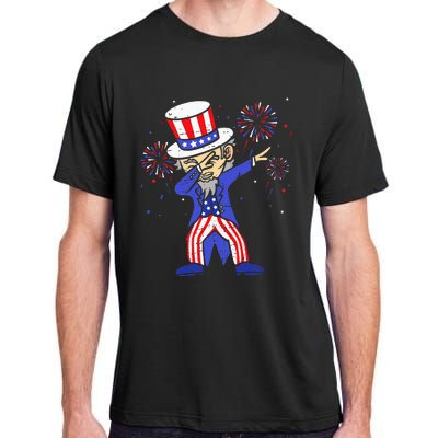 4th Of July S For Kids Funny Dabbing Uncle Sam Men Adult ChromaSoft Performance T-Shirt