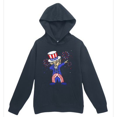 4th Of July S For Kids Funny Dabbing Uncle Sam Men Urban Pullover Hoodie