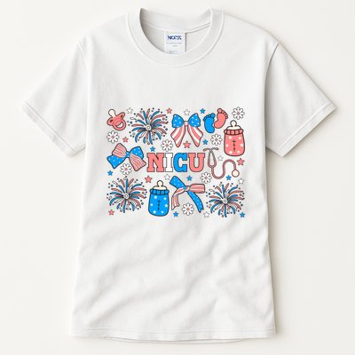 4th Of July Nicu Nurse Doodles Tall T-Shirt