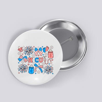 4th Of July Nicu Nurse Doodles Button